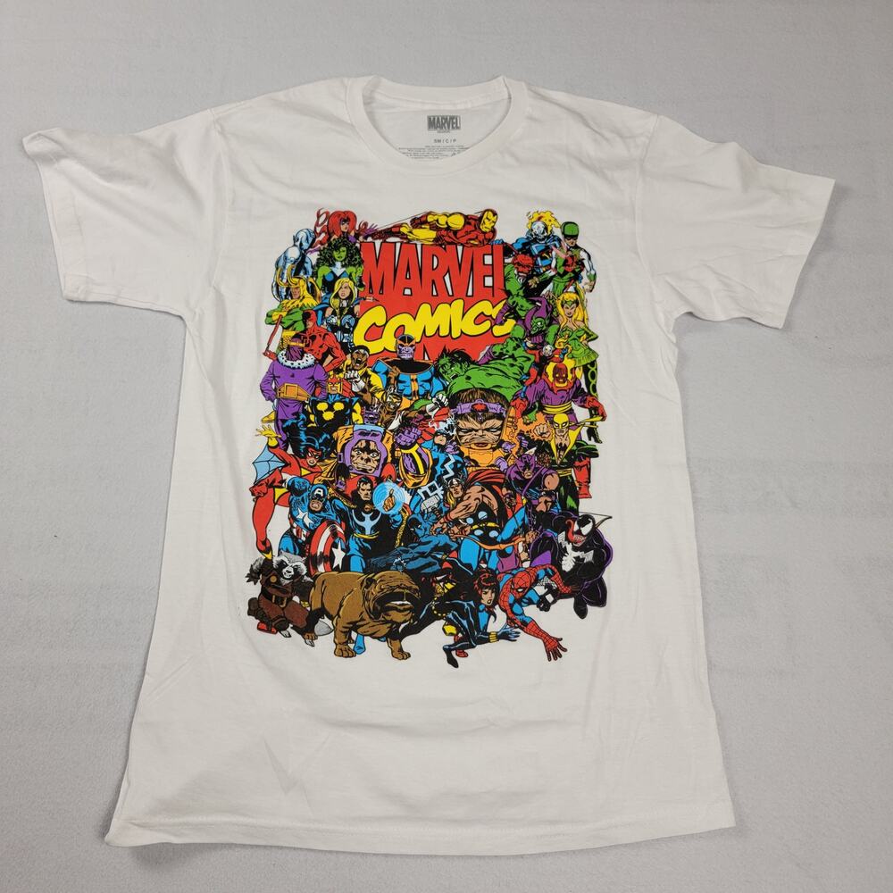 Marvel Comics Mad Engine All Characters Mens Whit… - image 1